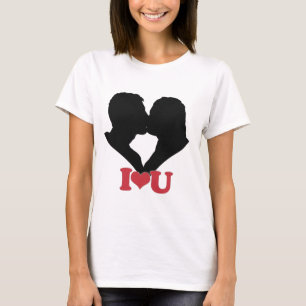 Couple Kissing with I♥U  T-Shirt
