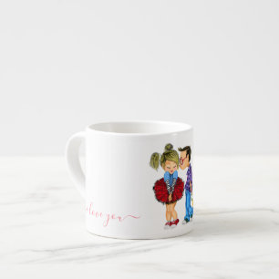 Couple Love Espresso Cup - I Love You Forever