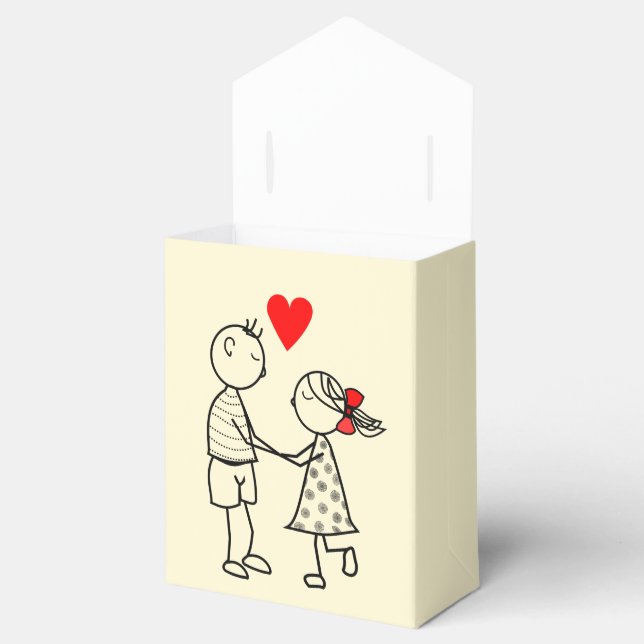 Couple Love Favour Box - Customisable (Opened)