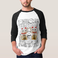 Couple Lucky Cute Cat Maneki Neko Chinese Culture
