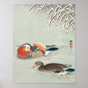 Couple mandarin duck print