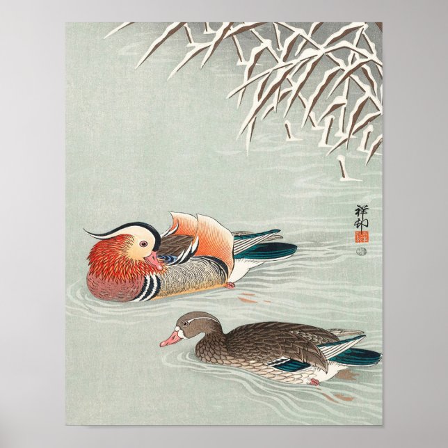 Couple mandarin duck print (Front)