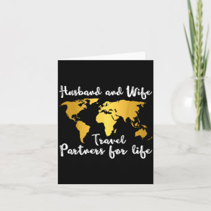 Couple Matching Husband And Wife Travel Partners F Card