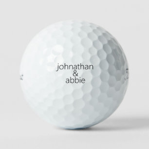 Couple Monogram Names Titleist Pro VI Golf Balls