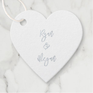 Couple NAME & NAME Engagement Wedding Celebration Favour Tags