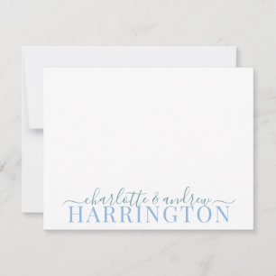 Couple Name Wedding Monogram Pastel Blue And Green Card