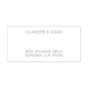 Couple Name Wedding Monogram Self-inking Stamp