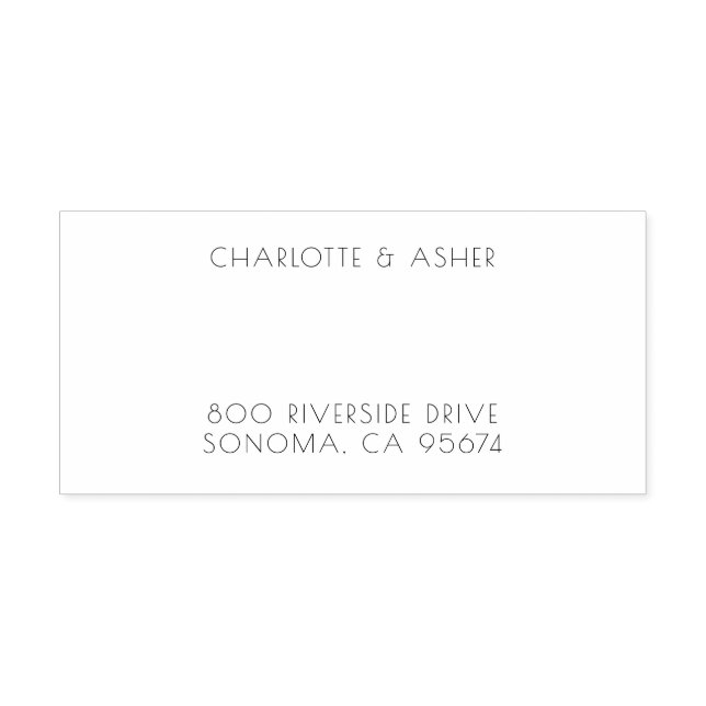 Couple Name Wedding Monogram Self-inking Stamp (Design)