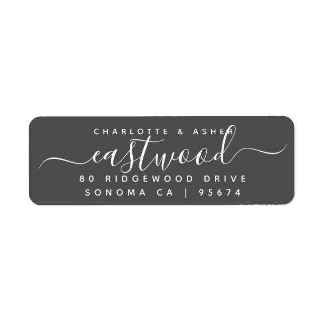 Couple Name White On Black (Front)