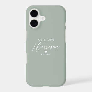 Couple Name With Date Custom Wedding Gifts Green