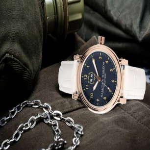 Couple names vintage elegant monogram  watch