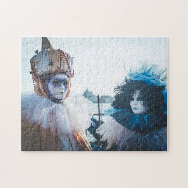 Couple of carnival masks in Venice, Italy Jigsaw Puzzle (Horizontal)