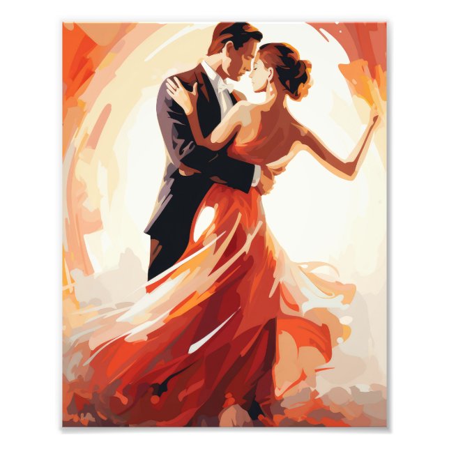 Couple of Dancing Ballroom Dance  Photo Print (Front)