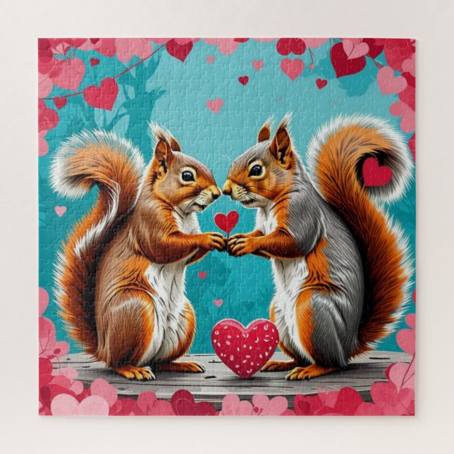 Couple of Squirrels In love Jigsaw Puzzle (Vertical)