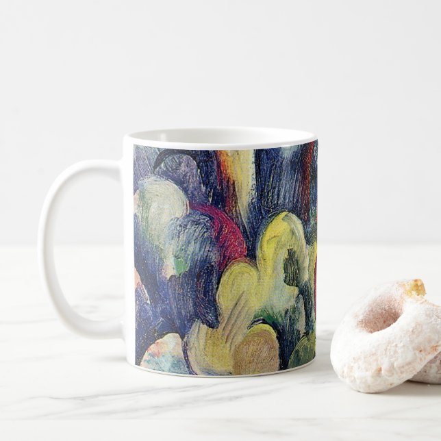 Couple on the Forest Track by August Macke Coffee Mug (With Donut)