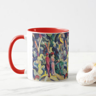 Couple on the Forest Track by August Macke Mug