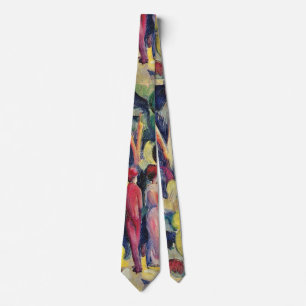 Couple on the Forest Track by August Macke Tie