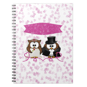 couple owl notebook