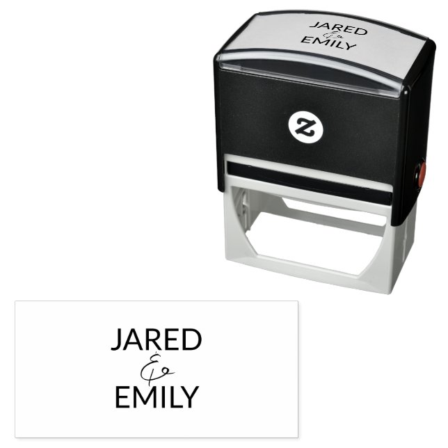 Couple Personalised Self-Inking Stamp (In Situ)