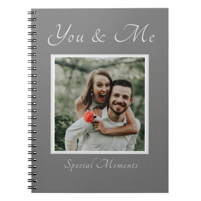 Couple Photo custom name notebook (Front)