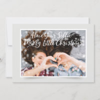 Couple Photo Fairy Lights | Funny Holiday Greeting