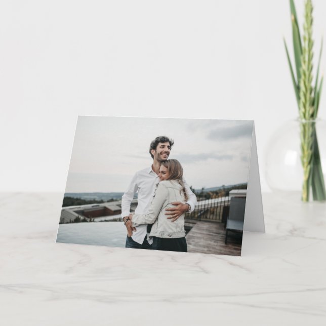 Couple Photo Good Morning Love Card (Front)