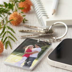 Couple Photo Key Ring