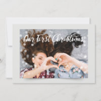 Couple Photo Lights | Our First Christmas Greeting