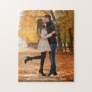 Couple Photo Names and Year Jigsaw Puzzle