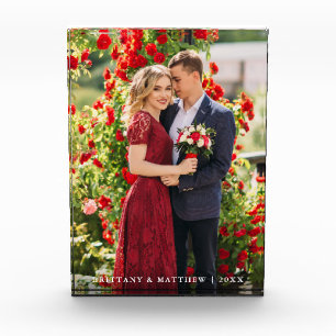 Couple Photo Names Year Block