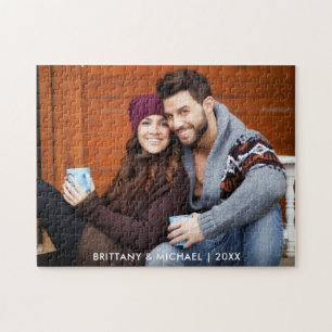 Couple Photo Names Year Jigsaw Puzzle