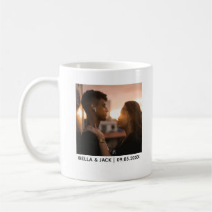 Couple Photo Personalized Wedding Design Coffee Mug