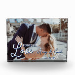 Couple Photo Romantic w/ Names<br><div class="desc">Beautiful,  romantic and modern photo template with photo couple customise with names and established year,  Perfect gifts for newlyweds,  couples in general,  to celebrate new home,  anniversaries and family reunions.</div>