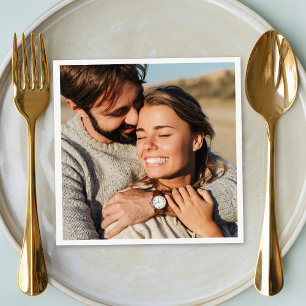 Couple Photo Wedding Napkin