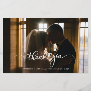 Couple Photos Wedding Thank You Stationery