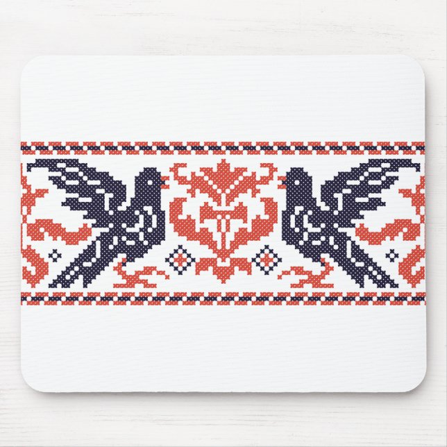 Couple pigeons mouse mat (Front)