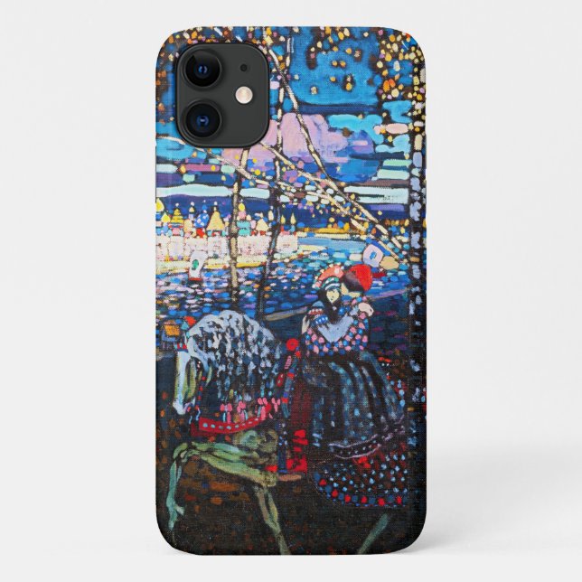 Couple Riding a White Horse, Wassily Kandinsky Case-Mate iPhone Case (Back)
