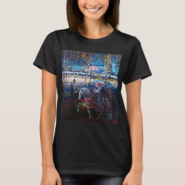 Couple Riding a White Horse, Wassily Kandinsky T-Shirt (Front)