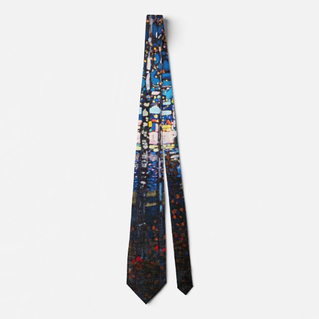 Couple Riding a White Horse, Wassily Kandinsky Tie (Front)