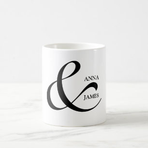 Couple Roundhand Ampersand Coffee Mug