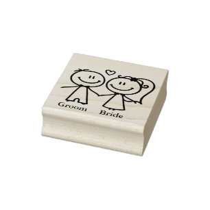 Couple Rubber Stamp