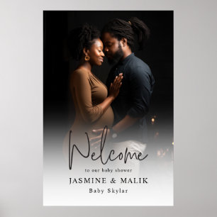 Couple’s Baby Shower Personalised Photo Poster