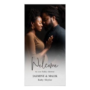 Couple’s Baby Shower Personalised Photo Poster