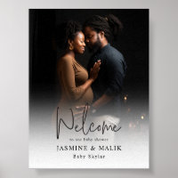 Couple’s Baby Shower Personalised Photo Poster