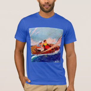 Couple Sailing by R.J. Cavaliere T-Shirt