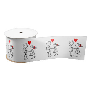Couple Satin Ribbon Love