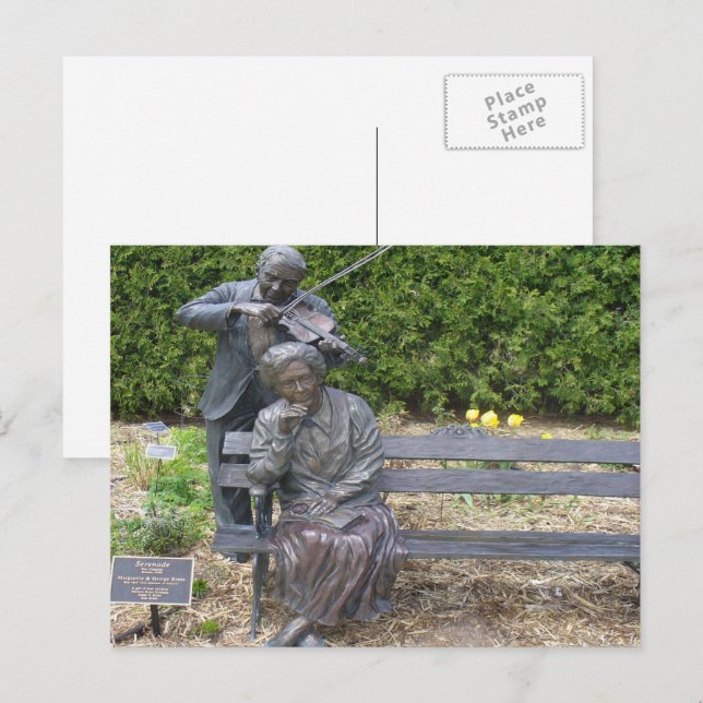 Couple Serenade Botanical Garden Postcard (Front/Back)