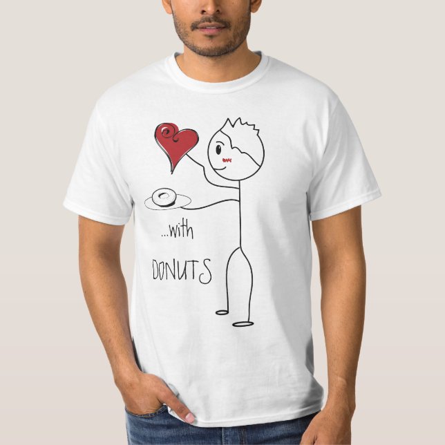COUPLE SHIRT- Coffee & Doughnuts - Part 2 T-Shirt (Front)