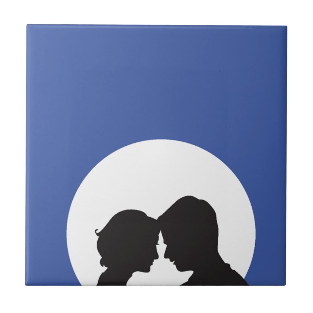 Couple Silhouette Tile (Front)
