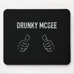 Couple St Patricks Day Shirts Men Women Im Drunky Mouse Mat